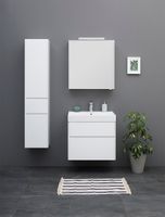 Шкаф пенал Aquanet Бруклин 35 L 209827 подвесной Белый — фото 4, Мебель для ванной