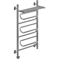 Электрический полотенцесушитель Ника Curve ЛZ ВП 80/40 с полкой Хром — фото 1, Электрические полотенцесушители