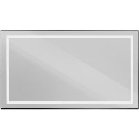 Зеркало BelBagno Kraft 140 SPC-KRAFT-1400-800-SENS-NERO с подсветкой Черное с сенсорным выключателем — фото 7, Зеркала в ванную комнату