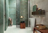 Керамический декор Tubadzin Goldgreen Mix 7,2х22 см — фото 2, Керамическая плитка