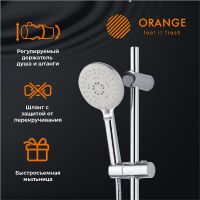 Товар: Душевой гарнитур Orange O-Shower OS042 Хром - фото 10 Душевой гарнитур Orange O-Shower OS042 Хром — фото 10, Душевые гарнитуры на штанге