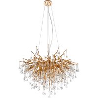 Люстра Divinare Salice 3132/01 SP-10 Прозрачная Золото — фото 1, Люстры