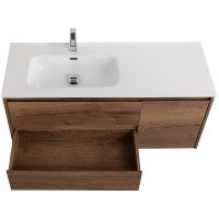 Тумба под раковину BelBagno Kraft 120 L KRAFT-1200-2C-1A-SO-RT-L подвесная Rovere Tabacco — фото 6, Тумбы под раковину