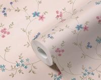 Обои AS Creation Maison Charme Винил на флизелине (0,53*10,05) Розовый/Зеленый/Синий, Цветы арт-39071-1 — фото 4, Обои для стен