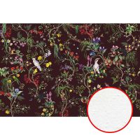 Фреска Ortograf Miracle 33876 Фактура бархат FX Флизелин (4,5*3) Коричневый/Разноцветный, Птицы/Цветы — фото 1, Фрески