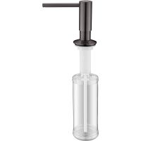 Дозатор для моющего средства Paulmark Decus D004-GM Вороненая сталь — фото 1, Дозаторы для кухонных моек