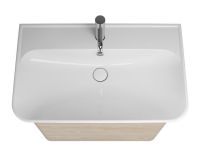 Тумба с раковиной Burgbad Iveo 80 SFEN080F2747G0161C0001*1 подвесная Кашемировый дуб — фото 3, Мебель для ванной