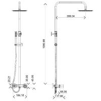 Товар: Душевая система Boheme Stick 128-BG.2 Черная матовая Золото - фото 2 Душевая система Boheme Stick 128-BG.2 Черная матовая Золото — фото 2, Душевое оборудование. Душевая программа