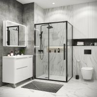 Товар: Душевая стенка Grossman Cosmo 70 200.K33.02.70.42.00 профиль Графит сатин стекло прозрачное - фото 2 Душевая стенка Grossman Cosmo 70 200.K33.02.70.42.00 профиль Графит сатин стекло прозрачное — фото 2, Боковые стенки