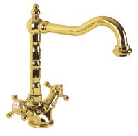 Смеситель для раковины Cezares Golf LS2 03 Золото 24 карат — фото 3, Смесители