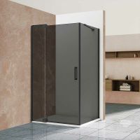 Душевой уголок Vincea Extra 120х90 VSR-1E111290CGB профиль Черный стекло тонированное — фото 4, Душевые уголки