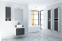 Тумба под раковину Aquaton Брук 100 1A202101BCDF0 подвесная Дуб феррара — фото 8, Тумбы под раковину