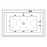 Акриловая ванна Excellent Crown Lux 190x120 WAEX.CRO19.ULTRA.GL с гидромассажем — фото 9, Ванны