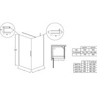 Товар: Душевая дверь Jacob Delafon Contra Black 90 E22T91-BL профиль Черный стекло прозрачное - фото 3 Душевая дверь Jacob Delafon Contra Black 90 E22T91-BL профиль Черный стекло прозрачное — фото 3, Душевые двери в нишу
