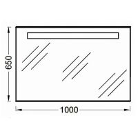Зеркало Jacob Delafon Parallel 100 с подсветкой с подогревом и инфракрасным выключателем арт-EB1416RU-NF — фото 6, Зеркала в ванную комнату