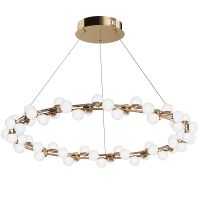 Подвесной светильник Maytoni Modern Tessara MOD081PL-L60G3K Белый Золото — фото 1, Подвесные светильники