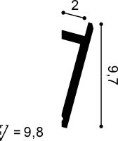 Профиль для скрытого освещения Orac Decor SX179 2000x97x29 мм — фото 2, Карнизы