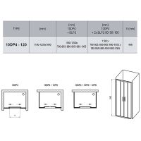 Товар: Душевая дверь Ravak 10° 10DP4 120 0ZKG0100Z1 профиль Белый стекло Transparent - фото 4 Душевая дверь Ravak 10° 10DP4 120 0ZKG0100Z1 профиль Белый стекло Transparent — фото 4, Душевые двери в нишу