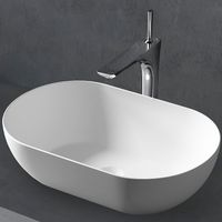 Раковина-чаша Abber Stein 56 AS2611 Белая матовая — фото 2, Раковины накладные