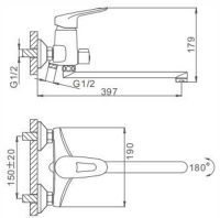 Товар: Смеситель для ванны Frap H07 F2207 универсальный Хром - фото 3 Смеситель для ванны Frap H07 F2207 универсальный Хром — фото 3, Смеситель для ванны