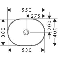 Товар: Раковина-чаша Hansgrohe Xuniva U 55 60166450 Белая - фото 8 Раковина-чаша Hansgrohe Xuniva U 55 60166450 Белая — фото 8, Раковины накладные