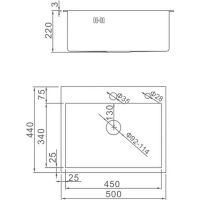 Товар: Кухонная мойка Aflorn Premium 50 AF95044 Сатин - фото 6 Кухонная мойка Aflorn Premium 50 AF95044 Сатин — фото 6, Кухонные мойки