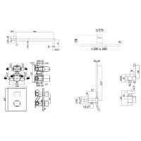 Товар: Душевая система Paffoni Elle KITZLEQ518CR/M с термостатом Хром - фото 8 Душевая система Paffoni Elle KITZLEQ518CR/M с термостатом Хром — фото 8, Встраиваемые душевые комплекты