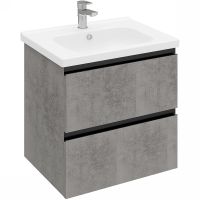 Тумба под раковину Laparet Electra 60 LE-WCAB-60-123 подвесная Хромикс серебро — фото 1, Мебель для ванной