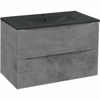 Тумба под раковину Vincea Mia 75 VMC-2MC750BT подвесная Beton — фото 6, Тумбы под раковину