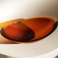 Раковина-чаша Abber Kristall 60 AT2808Opal Коричневая — фото 2, Раковины накладные