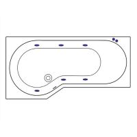 Товар: Акриловая ванна Excellent Be Spot 160x80 L WAEX.BSL16.SOFT.GL с гидромассажем - фото 5 Акриловая ванна Excellent Be Spot 160x80 L WAEX.BSL16.SOFT.GL с гидромассажем — фото 5, Ванны