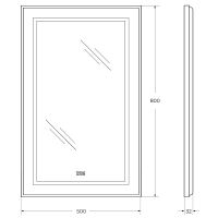 Товар: Зеркало BelBagno Kraft 50 SPC-KRAFT-500-800-LED-TCH-WARM с подсветкой Сатин с сенсорным выключателем и подогревом - фото 9 Зеркало BelBagno Kraft 50 SPC-KRAFT-500-800-LED-TCH-WARM с подсветкой Сатин с сенсорным выключателем и подогревом — фото 9, Мебель для ванной