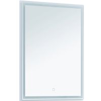 Зеркало Aquanet Nova Lite 60 242620 с подсветкой Белое — фото 2, Зеркала в ванную комнату