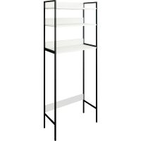 Товар: Стеллаж Sanflor 64 82613186 над сантехникой Черный муар Белый муар - фото 1 Стеллаж Sanflor 64 82613186 над сантехникой Черный муар Белый муар — фото 1, Стеллажи для ванной комнаты