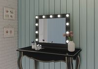 Товар: Зеркало Континент 800х700 ЗГП43 гримерное с подсветкой Черное с механическим выключателем - фото 11 Зеркало Континент 800х700 ЗГП43 гримерное с подсветкой Черное с механическим выключателем — фото 11, Зеркала в ванную комнату