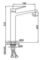 Смеситель для раковины Frap H62 F1062-2 Черный матовый — фото 5, Смесители для раковины