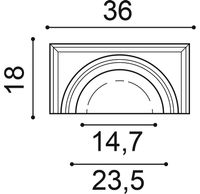 Капитель полуколонны Orac Decor K1121 360x300x180 мм — фото 3, Колонны