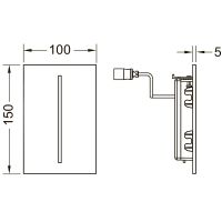 Товар: Клавиша смыва Tece Filo-Velvet 7.2 В 9242018 для писсуара Bianco Kos - фото 3 Клавиша смыва Tece Filo-Velvet 7.2 В 9242018 для писсуара Bianco Kos — фото 3, Комплектующие для душевого оборудования