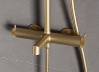 Душевая система Vincea Rim VSFS-2RM1BG Брашированное золото — фото 3, Душевые стойки