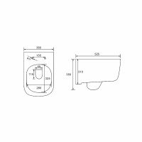 Унитаз Vincea Form VT1-35 подвесной с сиденьем Микролифт — фото 9, Подвесные унитазы