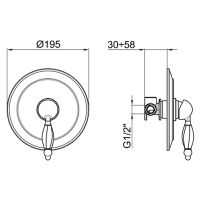 Товар: Смеситель для душа Webert Alexandra AL880101015 Хром - фото 2 Смеситель для душа Webert Alexandra AL880101015 Хром — фото 2, Смеситель для душа