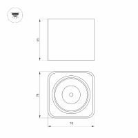 Потолочный светильник Arlight Dice 046633 Белый — фото 4, Светильники