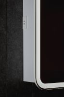 Зеркальный шкаф Silver Mirrors Фиджи Flip 60 LED-00002657 с подсветкой Белый — фото 10, Зеркальные шкафы в ванную