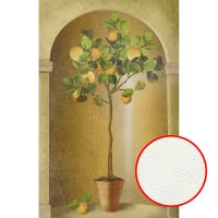 Фреска Ortograf Цветы 3601 Фактура флок FLK Флизелин (1,8*2,8) Коричневый/Зеленый, Деревья/Фрукты — фото 1, Фрески