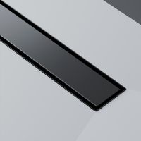 Душевой лоток AM.PM MasterFlow 80 W01SC-U11-080-04BM с Черной матовой решеткой / под плитку Tile — фото 21, Душевые лотки