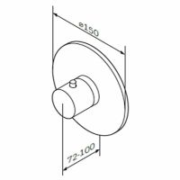 Смеситель для душа AM.PM Like F8075500 с термостатом Хром — фото 13, Смеситель для душа