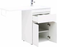 Тумба с раковиной Aquanet Токио 120 R 239210 Белая — фото 2, Мебель для ванной