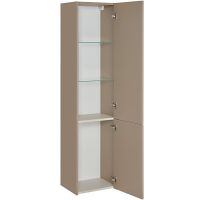 Товар: Шкаф пенал ASB-Woodline Риола 40 12420 подвесной Капучино - фото 2 Шкаф пенал ASB-Woodline Риола 40 12420 подвесной Капучино — фото 2, Мебель для ванной