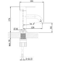 Смеситель для раковины Orange Steel M99-021ni Никель — фото 8, Смесители для раковины