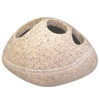 Стакан для зубных щеток Ridder Little Rock 22190209 Бежевый — фото 1, Стаканы для зубных щеток